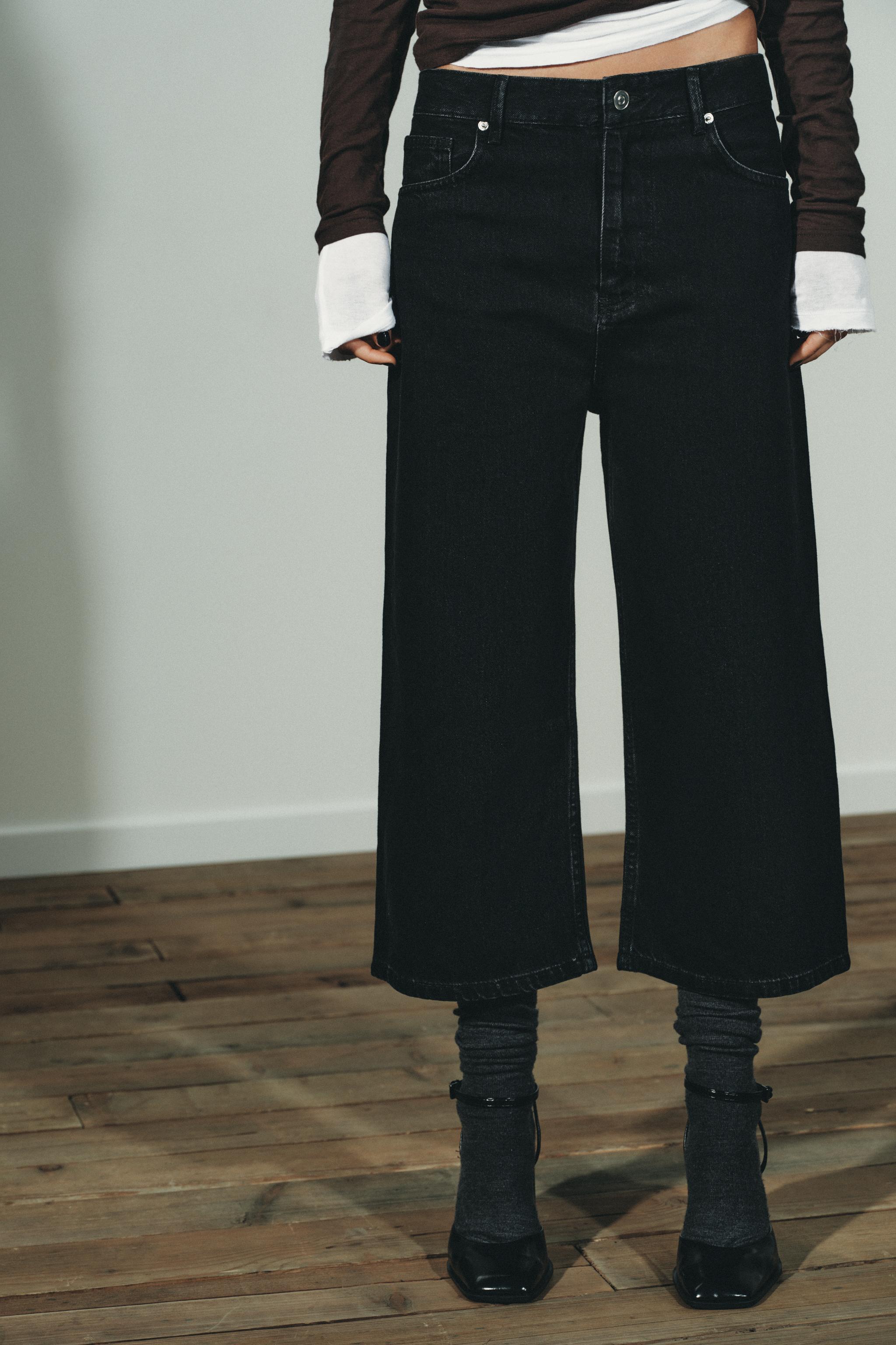 MID-RISE TRF DENIM JORTS SHORTS